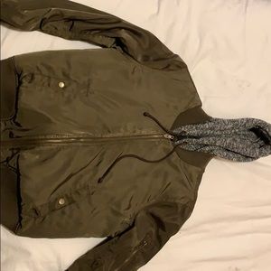 Military Green Bomber Jacket